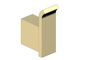 Aqua Brushed Brass Robe Hook - Best Price Tiles