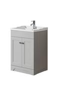Rome 600 White Unit &amp; Basin (Floor Standing) - Best Price Tiles image