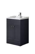 Rome 600 Anthracite Unit &amp; Basin (Floor Standing) - Best Price Tiles