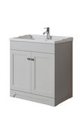 Rome 800 White Unit &amp; Basin (Floor Standing) - Best Price Tiles