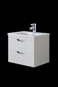 Luna 600 White Unit &amp; Basin (Wall Hung) - Best Price Tiles image