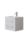 Siena 600 White Unit &amp; Basin (Wall Hung) - Best Price Tiles image