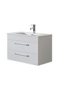 Siena 800 White Unit &amp; Basin (Wall Hung) - Best Price Tiles image