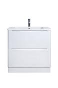 Hudson 500 White Unit &amp; Basin (Floor Standing) - Best Price Tiles image
