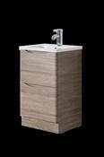 Hudson 500 Oak Unit &amp; Basin (Floor Standing) - Best Price Tiles image