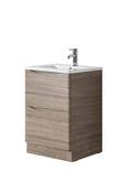 Hudson 600 Oak Unit &amp; Basin (Floor Standing) - Best Price Tiles image