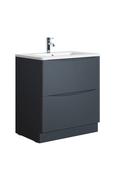 Hudson 800 Grey Unit &amp; Basin (Floor Standing) - Best Price Tiles image
