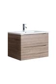 Hudson 600 Oak Unit &amp; Basin (Wall Hung) - Best Price Tiles image