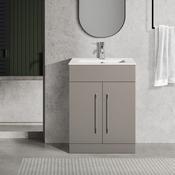 Oreo 600mm 2‑Door Cloud Vanity Unit &amp; Basin - Best Price Tiles image