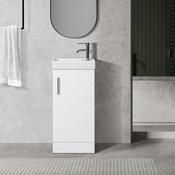 Oreo 400mm White Cloakroom Unit - Best Price Tiles image
