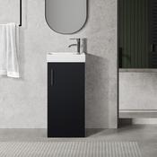 Oreo 400mm Black Cloakroom Unit - Best Price Tiles