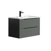 Avara - Matt Sage Green 600mm Wall Hung Unit - Best Price Tiles