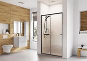 Sliding Shower Door 1200mm Black - Best Price Tiles