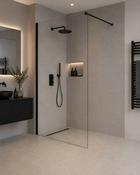 Wetroom Panel 500mm Black - Best Price Tiles