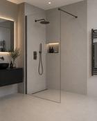 Wetroom Panel 500mm Gun Metal - Best Price Tiles