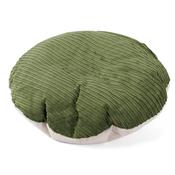 Flexforma Kids Round Floor Cushion Bean Bag 1-3 yr - Boucle &amp; Cord Forest Green image