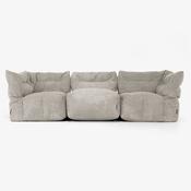 3 Piece Multi Modular Sofa Set - Cord Mink