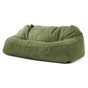 Sloucher Oversized Bean Bag Sofa - Cord Forest Green image
