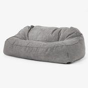 Sloucher Oversized Bean Bag Sofa - Cord Graphite Grey image