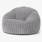 Classic Bean Bag Chair - Ultra Plush Cord Grey