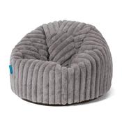 Classic Kids Bean Bag Chair 1-5 yr - Ultra Plush Cord Grey image