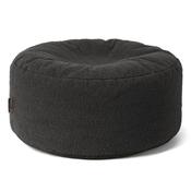 Large Round Pouffe - Boucle Graphite Grey image