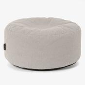 Large Round Pouffe - Boucle Ivory