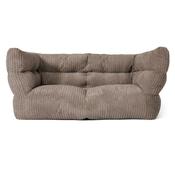 The 2 Seater Louis Sofa Bean Bag - Cord Dovetail Grey image