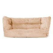 The 2 Seater Louis Sofa Bean Bag - Ultra Plush Cord Peach