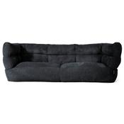 The 3 Seater Louis Sofa Bean Bag - Cord Black