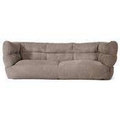 The 3 Seater Louis Sofa Bean Bag - Cord Dovetail Grey