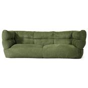 The 3 Seater Louis Sofa Bean Bag - Cord Forest Green