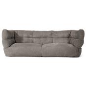 The 3 Seater Louis Sofa Bean Bag - Cord Graphite Grey image