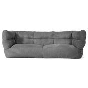 The 3 Seater Louis Sofa Bean Bag - Cord Slate Grey image