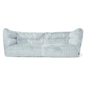 The 3 Seater Louis Sofa Bean Bag - Fluffy Faux Fur Rabbit Dusty Blue image