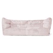 Louis 3 Seater Sofa Bean Bag - Fluffy Faux Fur Rabbit Dusty Pink image