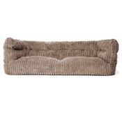 The 3 Seater Louis Sofa Bean Bag - Ultra Plush Cord Minky
