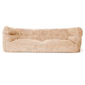 The 3 Seater Louis Sofa Bean Bag - Ultra Plush Cord Peach