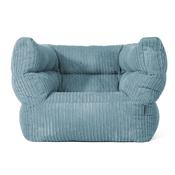 Louis Bean Bag Armchair - Cord Aegean Blue