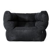 Louis Bean Bag Armchair - Cord Black