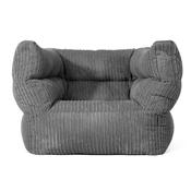 Louis Bean Bag Armchair - Cord Slate Grey
