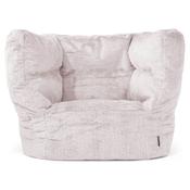 Louis Bean Bag Armchair - Fluffy Faux Fur Rabbit Dusty Pink