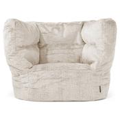 Louis Bean Bag Armchair - Fluffy Faux Fur Rabbit Golden Brown