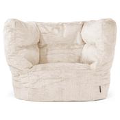 Louis Bean Bag Armchair - Fluffy Faux Fur Rabbit White
