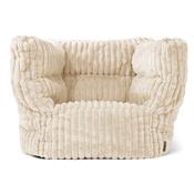 Louis Bean Bag Armchair - Ultra Plush Cord Cream