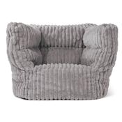 Louis Bean Bag Armchair - Ultra Plush Cord Grey
