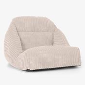 Aya Japanese Style Low Bean Bag Chair - Cord Ivory image