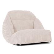 Aya Japanese Style Low Bean Bag Chair - Cord Ivory image