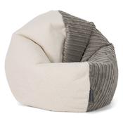 Flexforma Kids Bean Bag Chair for Toddlers 1-3 yr - Boucle &amp; Cord Graphite Grey image