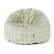Classic Bean Bag Chair - Bubble Faux Fur Sage Green image